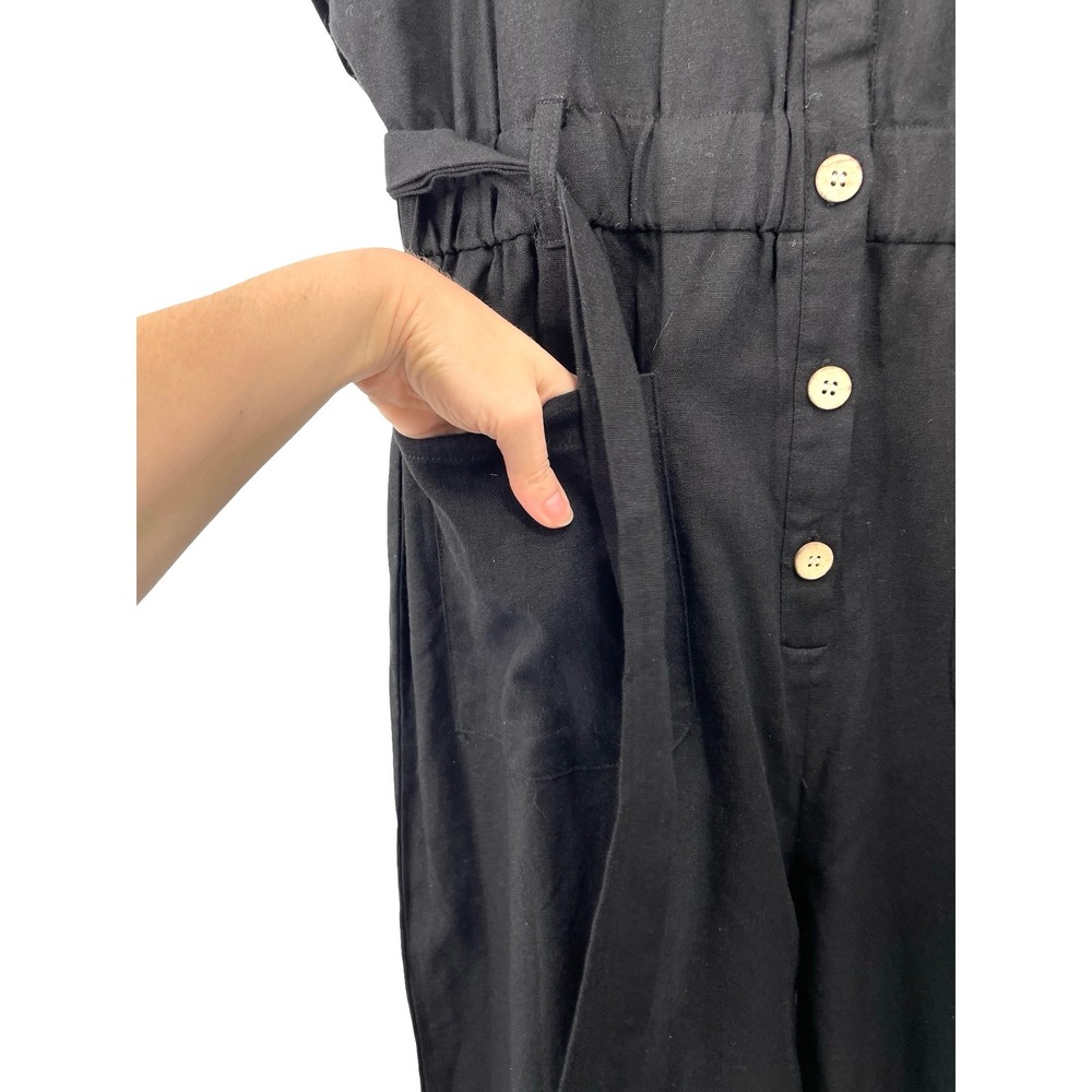 Baltic Born Dallas Button‎ Up Jumpsuit Size M black - Picture 7 of 11